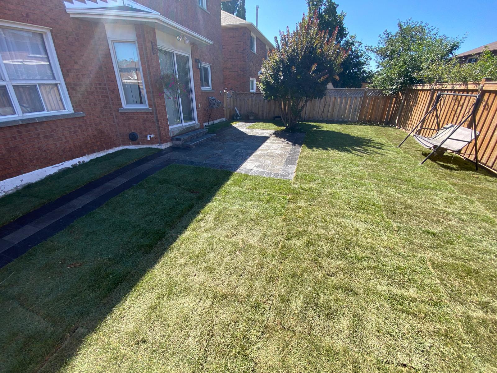 Backyard Patio interlock project